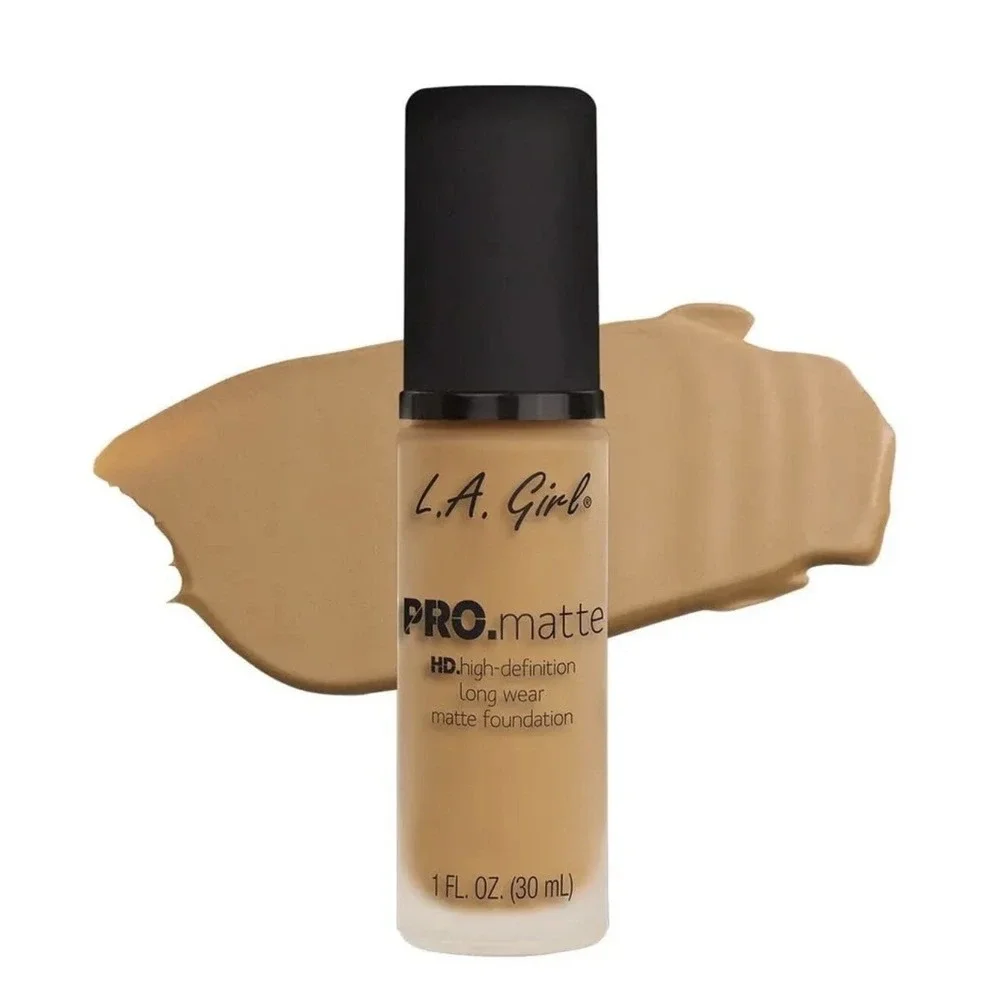 L.A. Girl Pro Matte High Def Liquid Foundation Makeup - Light Tan GLM676